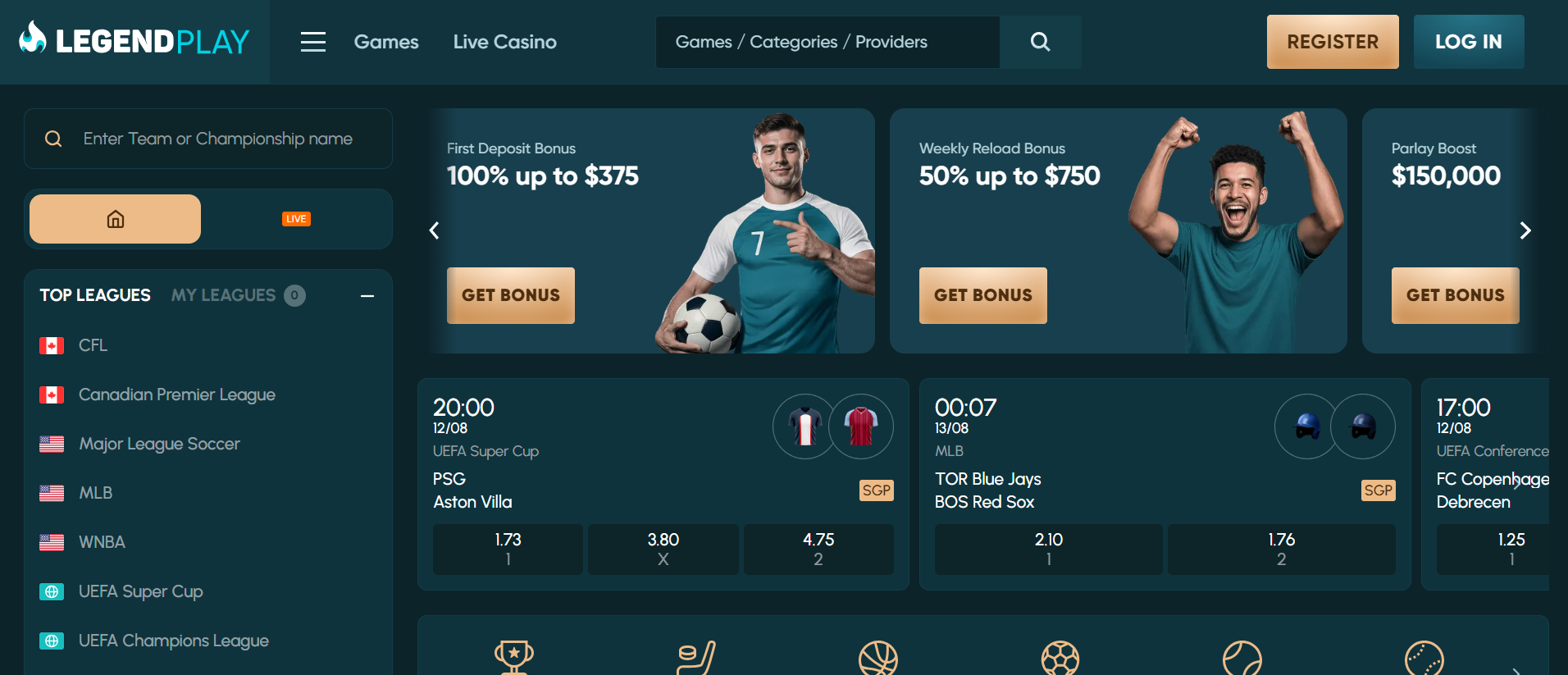 Legendplay betting site